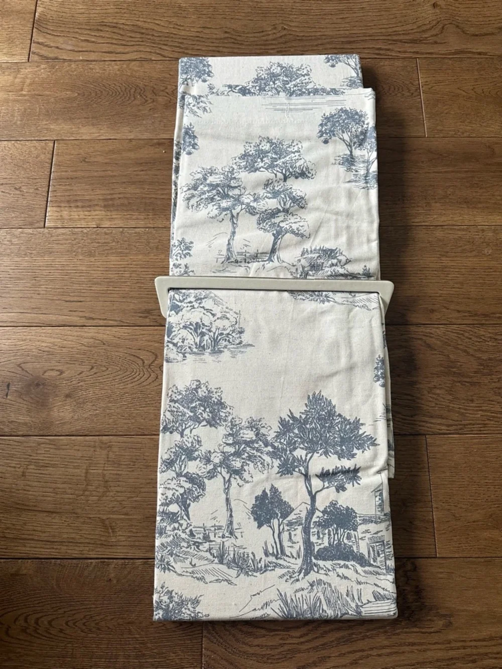 New Toile De Jouy Shower Curtain English Cottage Style Cotton Linen